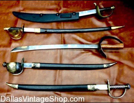 We have Pirate Metal Swords, Pirate Metal Cutlasses, Pirate Metal Sabers, Pirate Metal Daggers, HUGE SELECTION PIRATE WEAPONS, Pirate Swords, Pirate Cutlasses, Pirate Sabers, Pirate Daggers, PIRATE Baldrics, Pirate Sword Belts, 'Mens Pirate Swords, Women Pirate Swords, High Quality Pirate Sword Replicas, Ornamental Pirate Swords, 