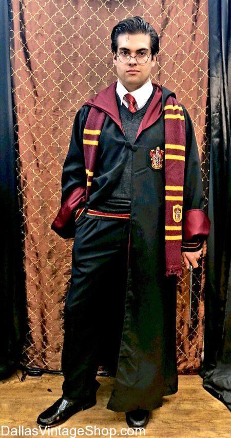 We have this Harry Potter HARRY POTTER CHARACTER COMPLETE OUTFIT and Harry Potter Supreme Quality Costume, Gryffindor House Robes, Gryffindor Sweaters, All Hogwarts House Pull Over Sweaters, Harry Potter Outfits. Get Harry Potter Movie Scarves &Ties, Ravenclay Bow Ties, Hufflepuff Sweaters, Harry Potter Wands. We have Harry Potty Glasses Potter, Slytherin Beannies Harry Potter Characters Hats, Harry Potter Broomstick & Accessories are in stock.Supreme Quality Costume, Gryffindor Robe & Accessories