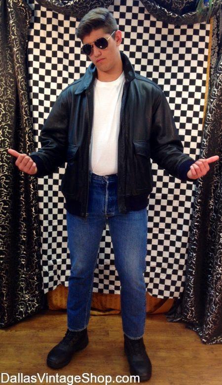 This Fonzie Outfit is the Sock Hop Costume. We have Sock Hop 50's Costumes, Sock Hop Men & Ladies Attire, Sock Hop Sunglasses, Wigs, Leather Biker Jackets, Fake Cigarettes, Penny Loafers and more Sock Hop Costume Accessories than you can imagine. We have Sock Hop Costume, Sock Hop Costume Ideas, Fonzie Sock Hop Costume, Sock Hop Greaser Costumes, 50's Sock Hop Costumes, Grease Sock Hop Costumes, Danny Sock Hop Costume, T-birds Sock Hop Costume, Sock Hop Biker Jackets, Sock Hop Wayfarer Sunglasses, Sock Hop Pompadour Wigs, Sock Hop Rock & Roll Costumes, 50's Penny Loafers, Sock Hop Movie Character Costumes, Sock Hop Costume Accessories in stock.