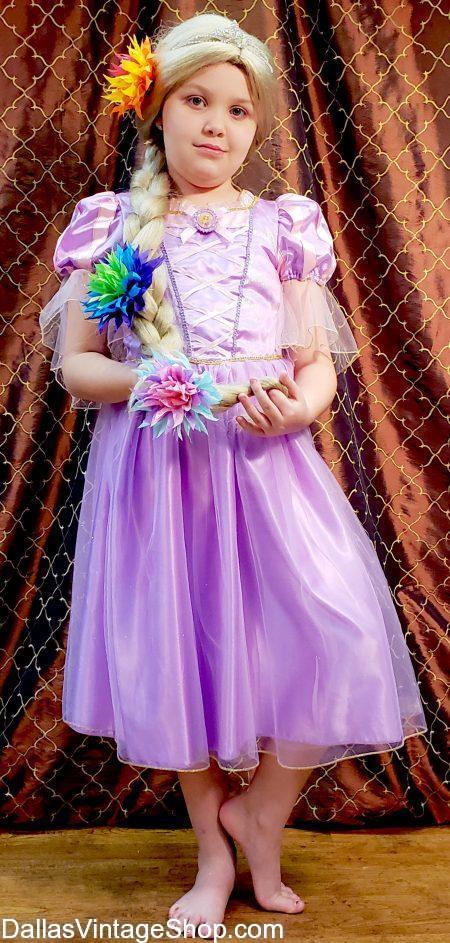 This Little Girls Rapunzel, Princess Costume is one of the Girls Princess Costumes in our Huge Collection of Disney Princesses.