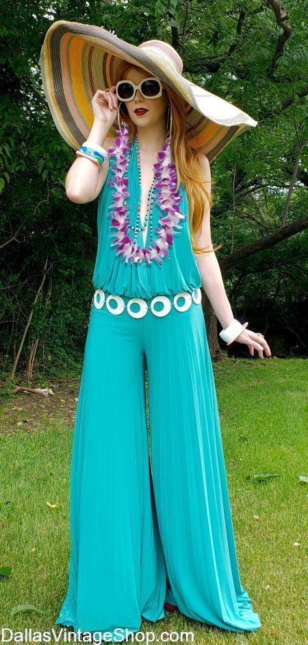 Lavish Luau Costumes, Elegant Luau Attire, Best Luau Costumes, Hawaiian Luau Attire & Tropical Luau Theme Party Outfits are in stock at Dallas Vintage Shop.