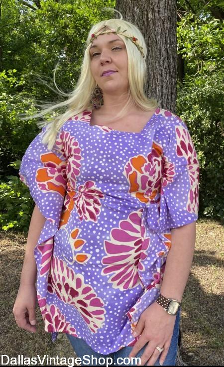 Carole Baskin Tiger King Star, Carole Baskin Netflix Mini-series, Carole Baskin Hippie Style Clothing & Wig are in stock at Dallas Vintage Shop.,