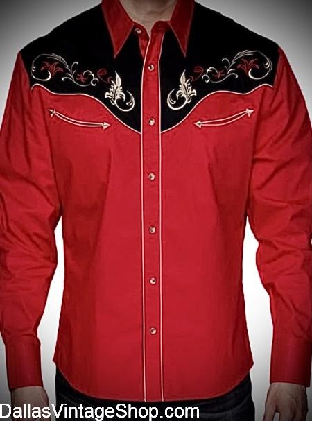 Get Embroidered Pearl Snap Shirts, from our Huge Selection of Embroidered Western Pearl Snap Shirts, Embroidered Vintage Rodeo Shirts and Embroidered Pearl Snap Rockabilly Shirts from Dallas Vintage Shop.