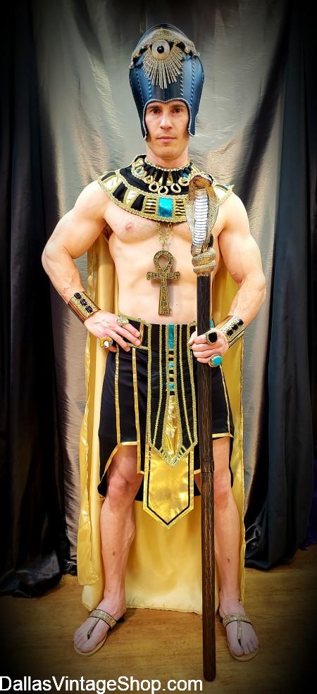Egyptian Pharaoh, Supreme Quality Pharaoh Costume, Egyptian Pharaoh God & King, Sexy Egyptian Pharaoh Costume & Accessories are available at Dallas Vintage Shop.