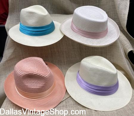 Summer Fashion Men's Hats: Panamas, Pastel Fedoras, Tropical Men's Hats, Colorful Hats, :Latest Fashion Men's Summer Hats and more at Dallas Vintage Shop.