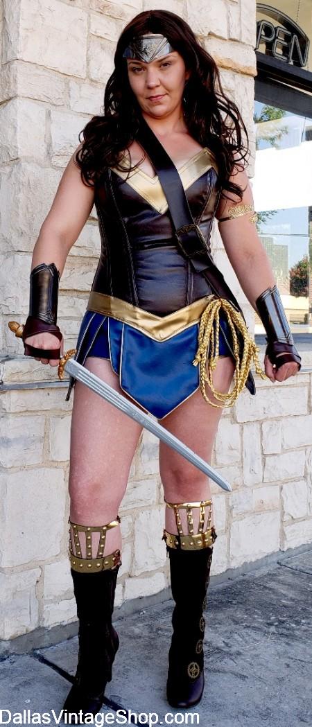 Fan Expo Wonder Woman Costume, Superheroes & Villain Fan Expo Costumes are at Dallas Vintage Shop.